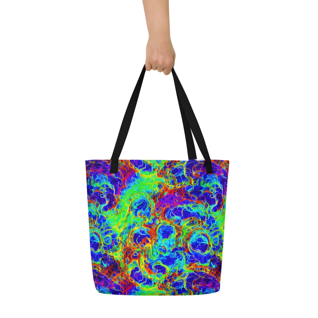 Mango Mirage on Large Tote Bag W/ Pocket — Front