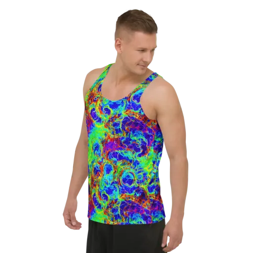 Mango Mirage on a Men's Tank Top