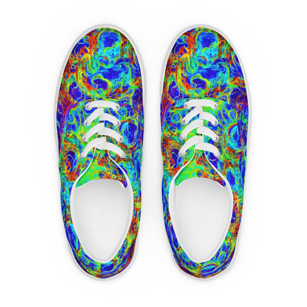 Mango Mirage on Men's Lace-Up Canvas Shoes — Front