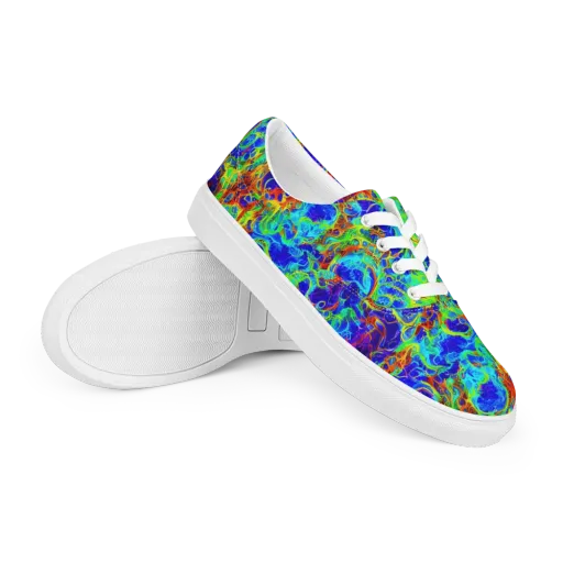 Mango Mirage on a Men's Lace-Up Canvas Shoes