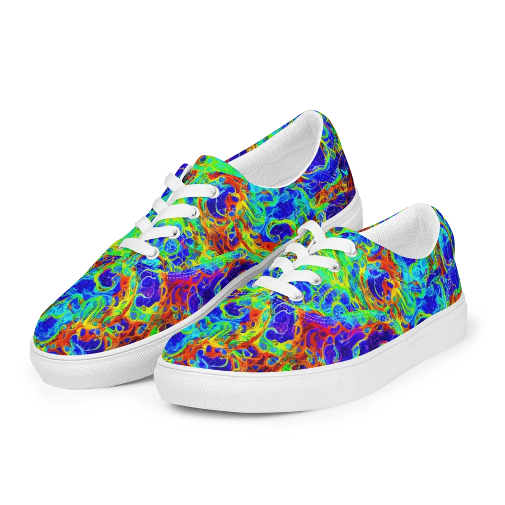 Mango Mirage on Men's Lace-Up Canvas Shoes — Left Front