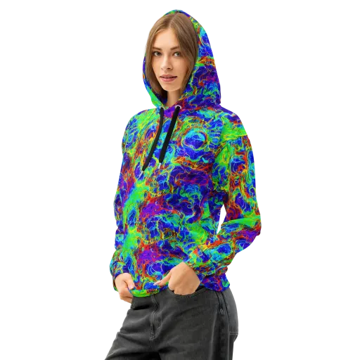 Mango Mirage on a Cotton Hoodie