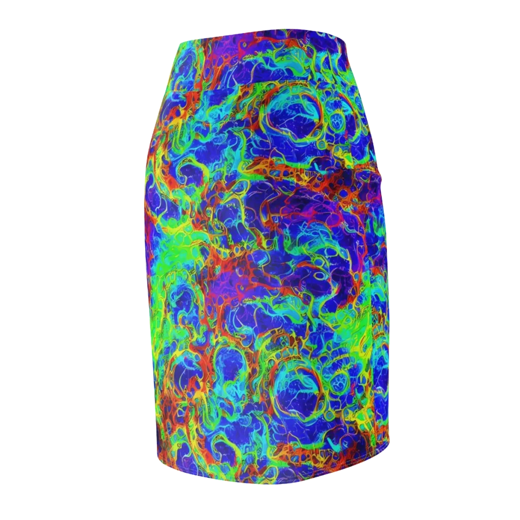 Mango Mirage on Pencil Skirt — Back Side
