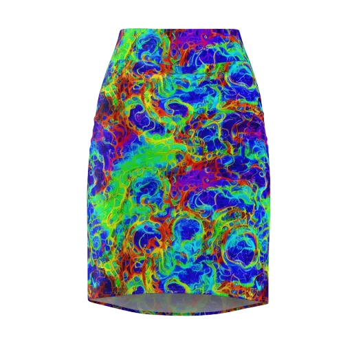 Mango Mirage on a Pencil Skirt