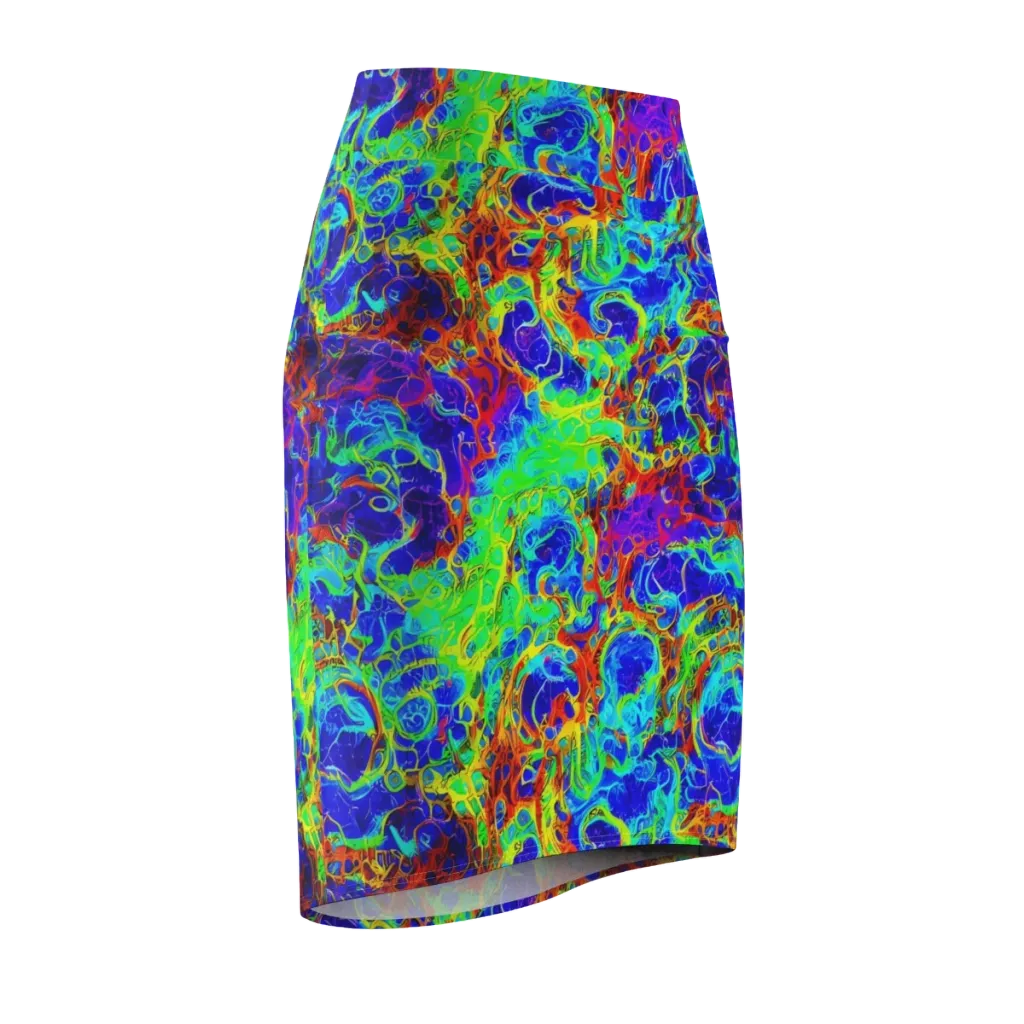 Mango Mirage on Pencil Skirt — Front Side