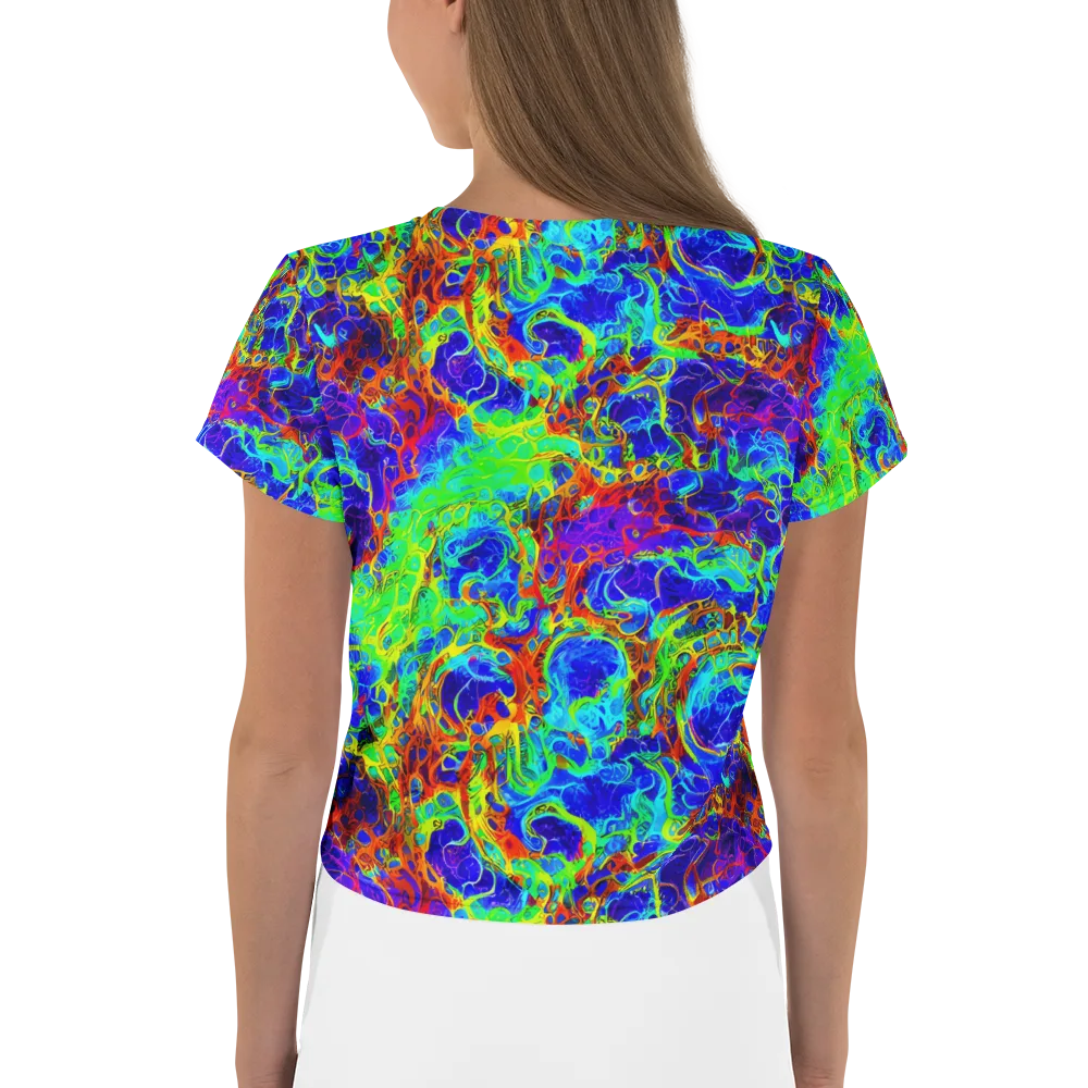 Mango Mirage on Crop Tee — Back