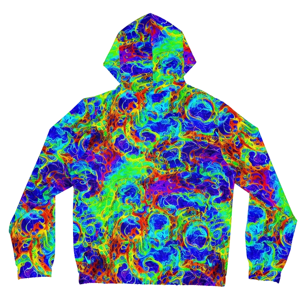 Mango Mirage on Women's Full-Zip Hoodie — Back