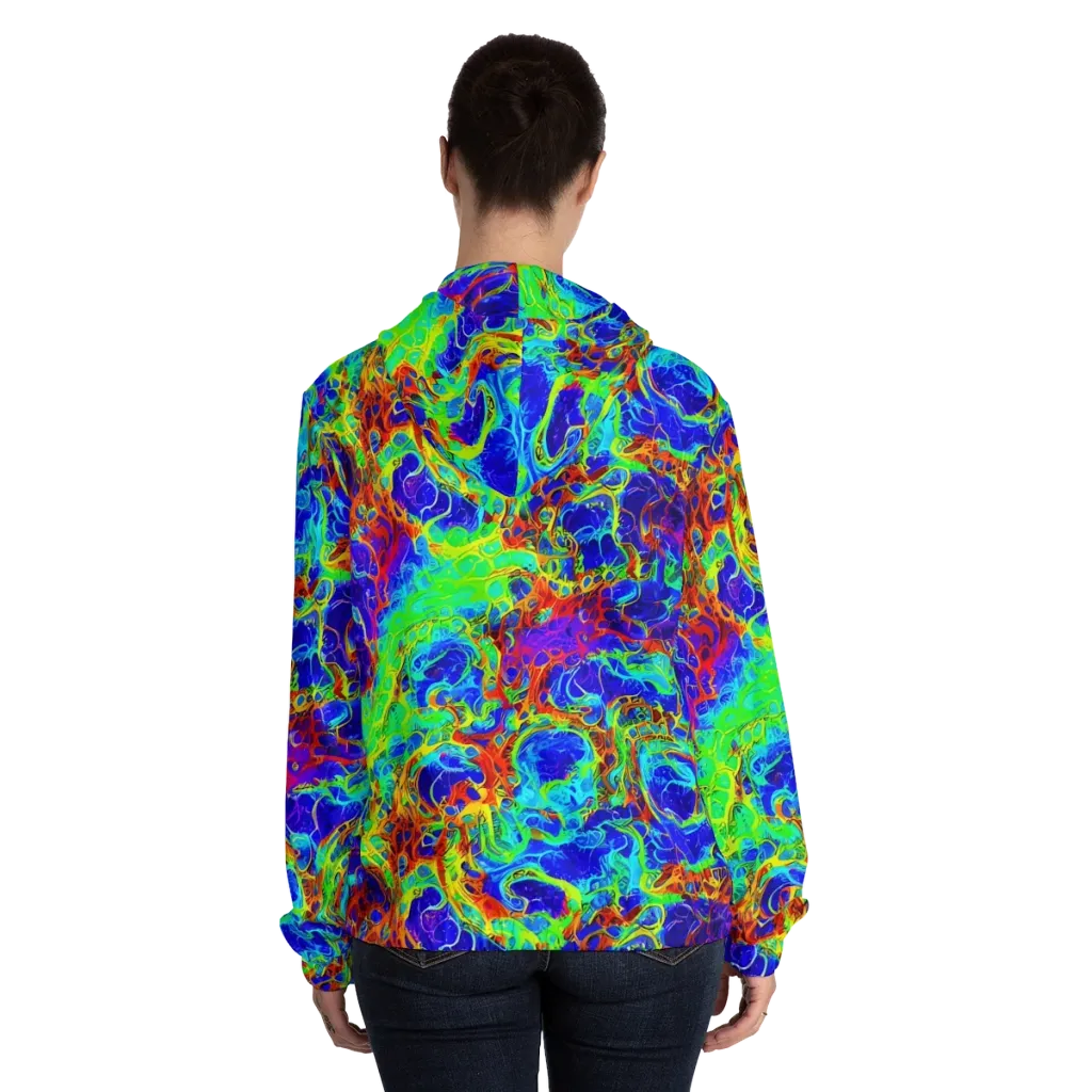 Mango Mirage on Women's Full-Zip Hoodie — Back On Person