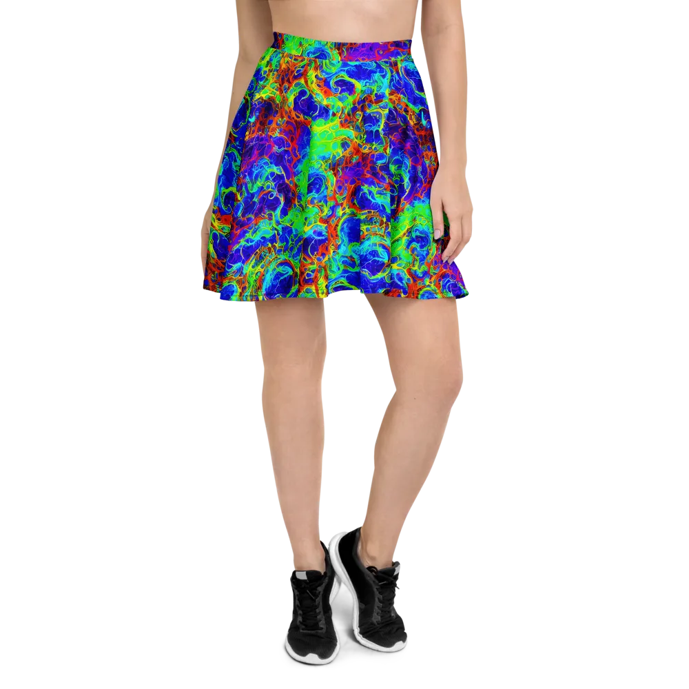 Mango Mirage on Skater Skirt — Front