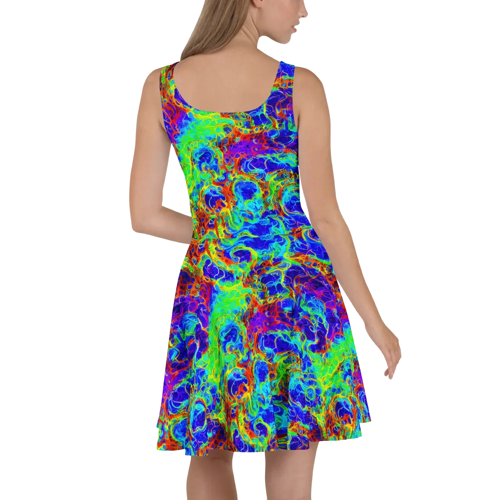 Mango Mirage on Skater Dress — Back