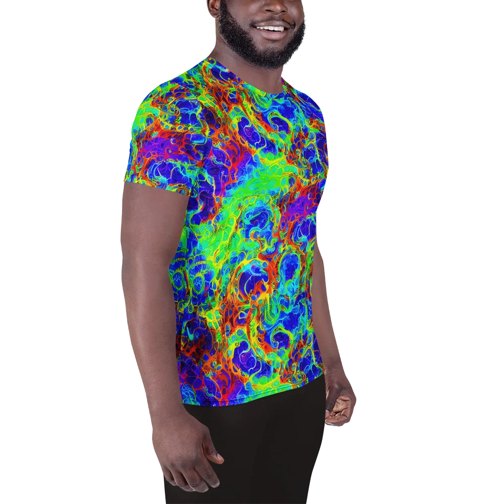 Mango Mirage on Men's Athletic T-Shirt — Right