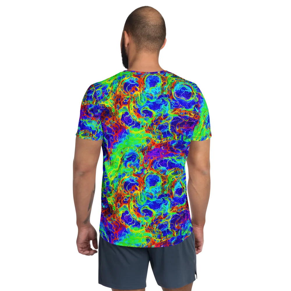 Mango Mirage on Men's Athletic T-Shirt — Back