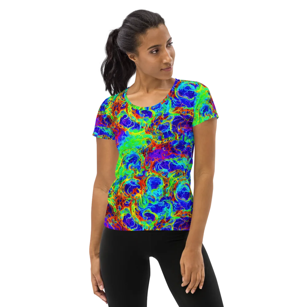 Mango Mirage on Women's Athletic T-Shirt — Front