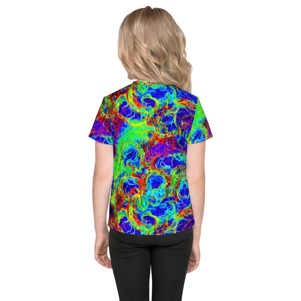 Mango Mirage on Kids Crew Neck T-Shirt — Back