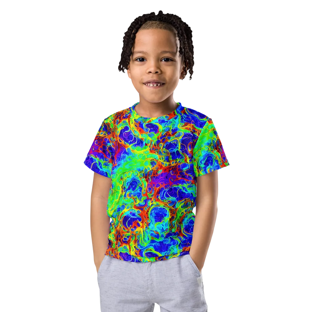 Mango Mirage on Kids Crew Neck T-Shirt — Front