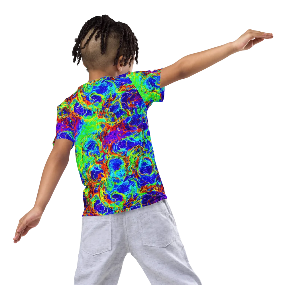 Mango Mirage on Kids Crew Neck T-Shirt — Back