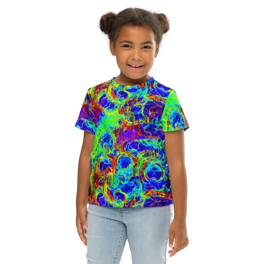 Mango Mirage on Kids Crew Neck T-Shirt — Front
