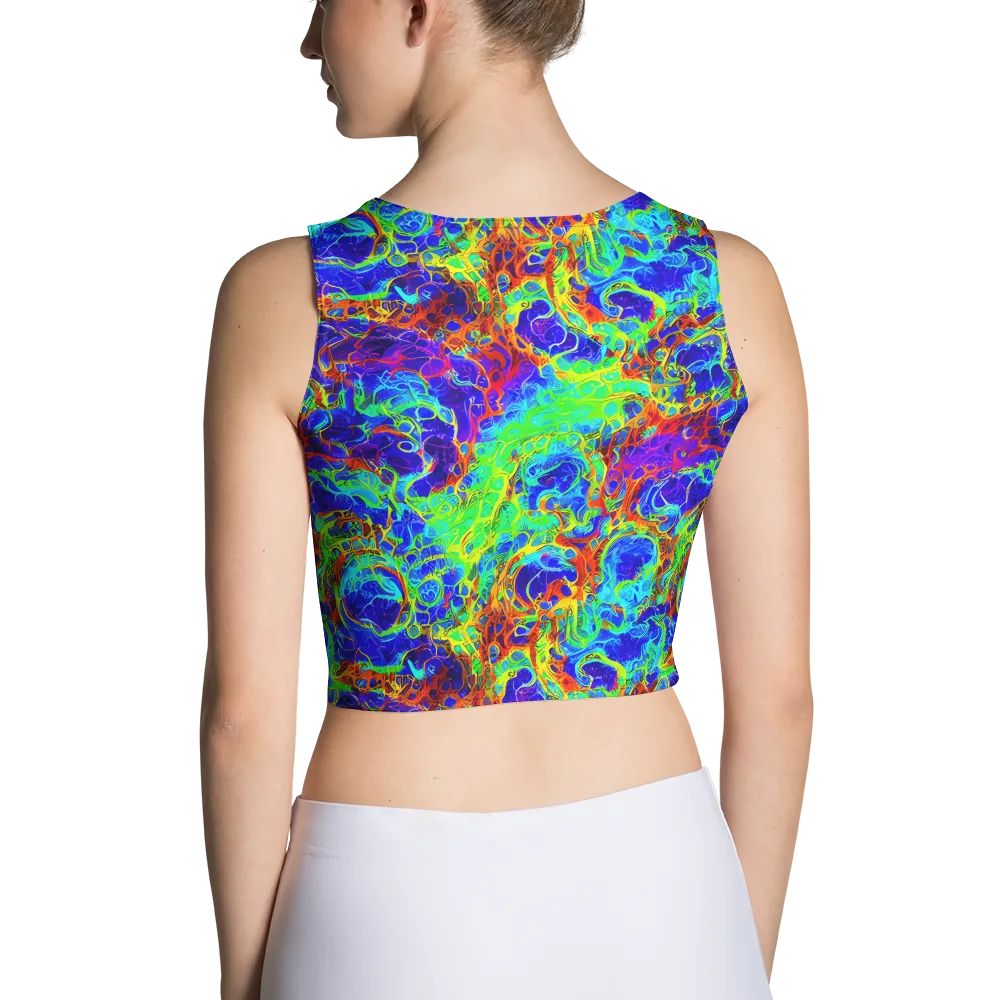 Mango Mirage on Crop Top — Back