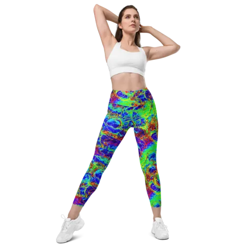 Mango Mirage on a Leggings with Pockets