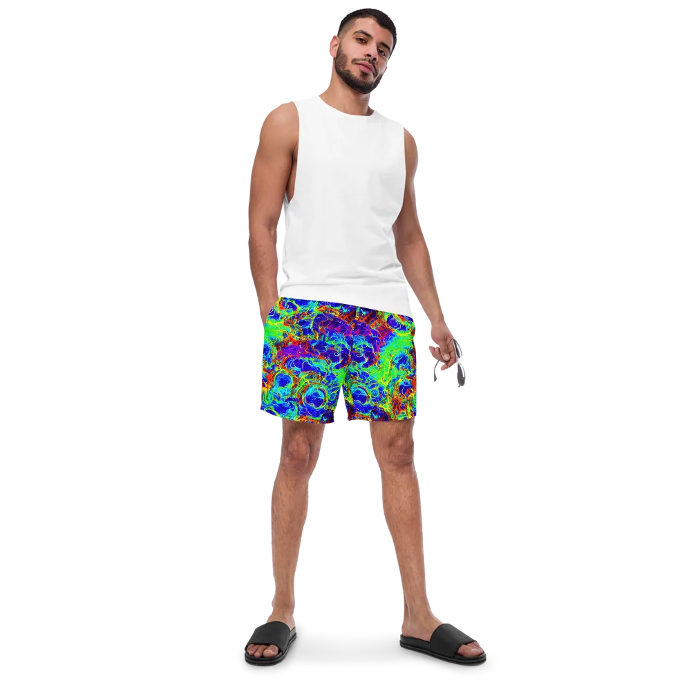 Mango Mirage on Swim Trunks — Front
