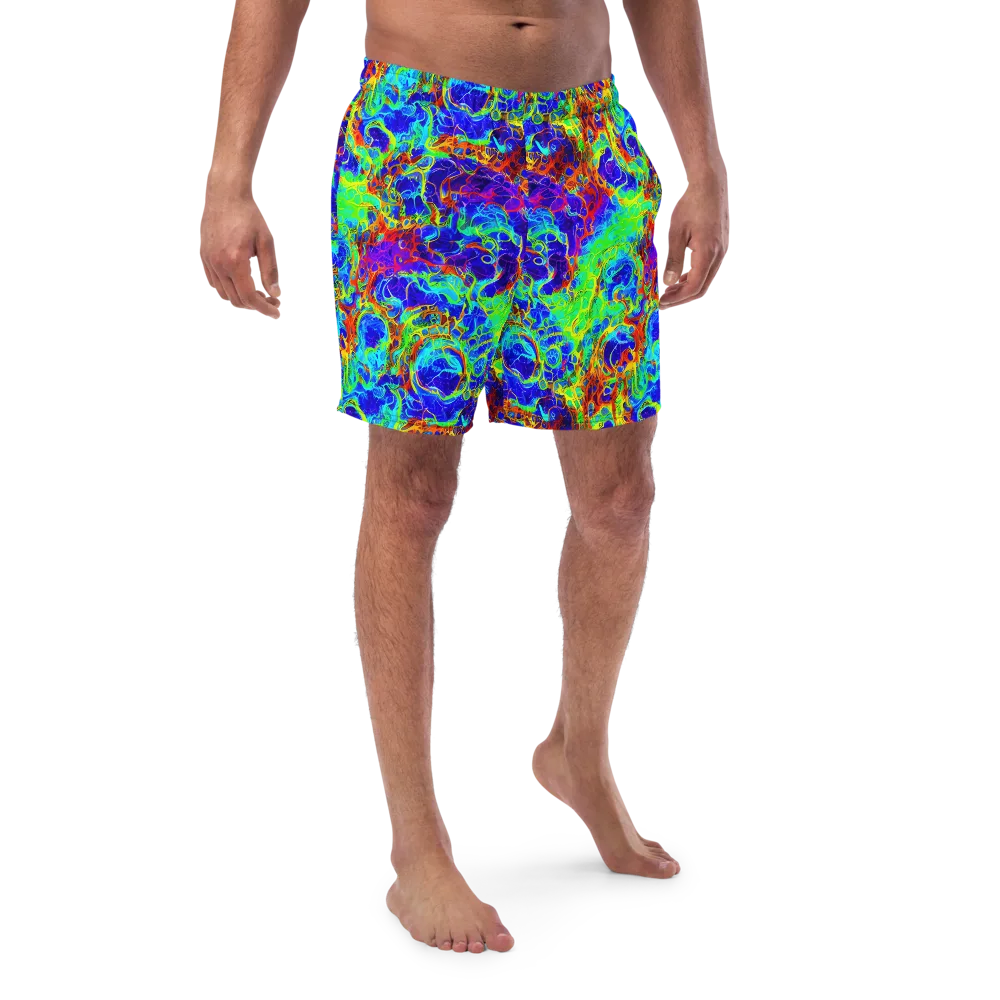 Mango Mirage on Swim Trunks — Front