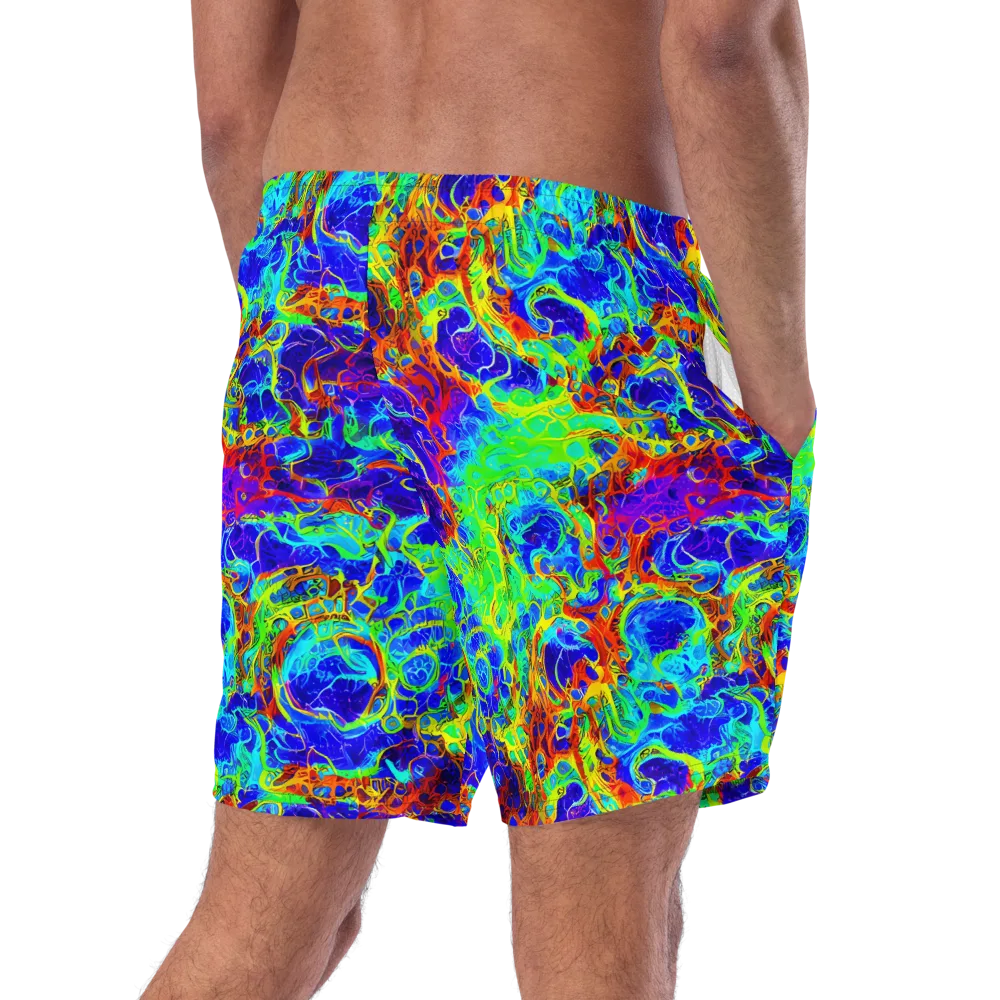 Mango Mirage on Swim Trunks — Right Back