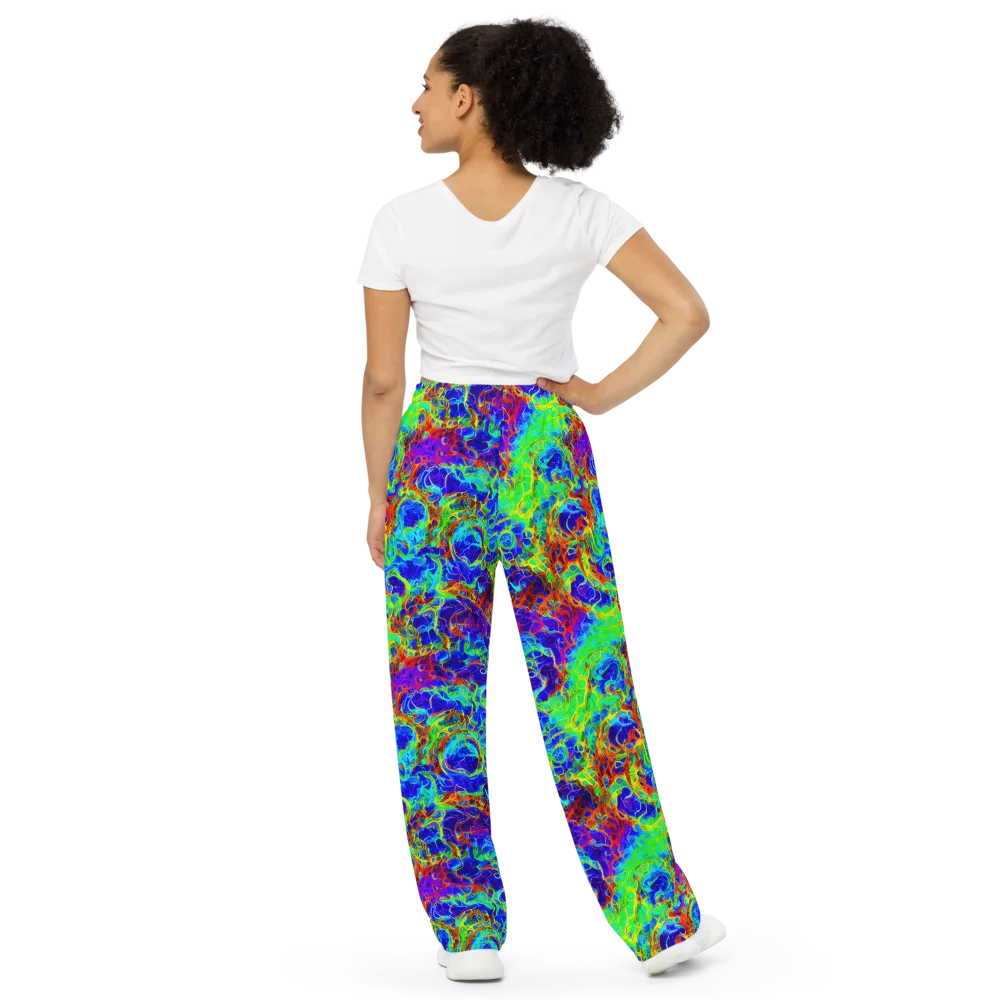 Mango Mirage on Wide-Leg Pants — Back