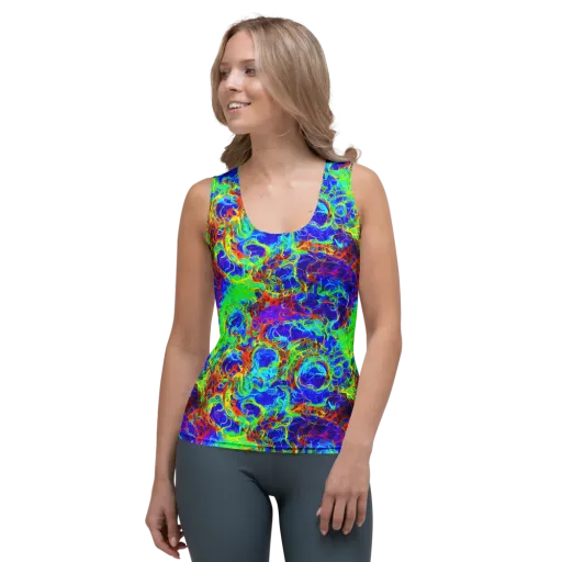 Mango Mirage on a Women's Tank Top