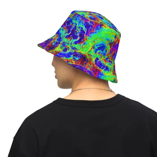 Mango Mirage on a Reversible Bucket Hat