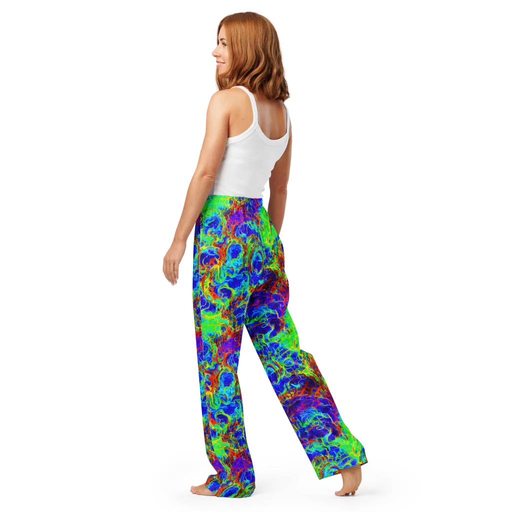 Mango Mirage on Women's Pajama Pants — Back