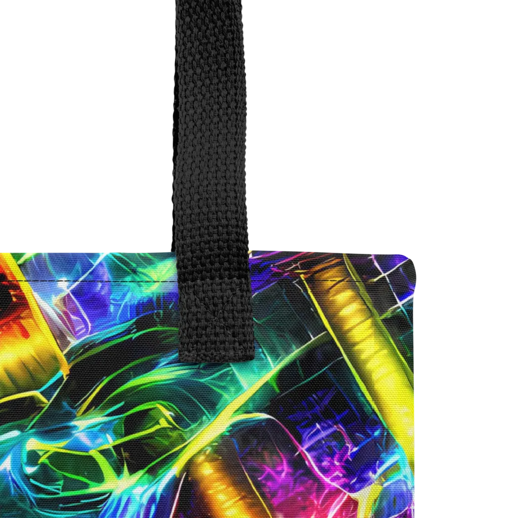 Neon Racket Riot on Tote Bag — Product details