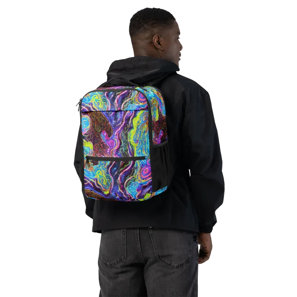 Stellar Riptide on Utility Backpack — Back