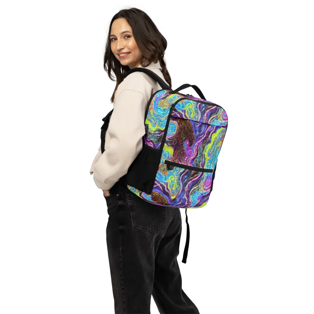 Stellar Riptide on Utility Backpack — Back