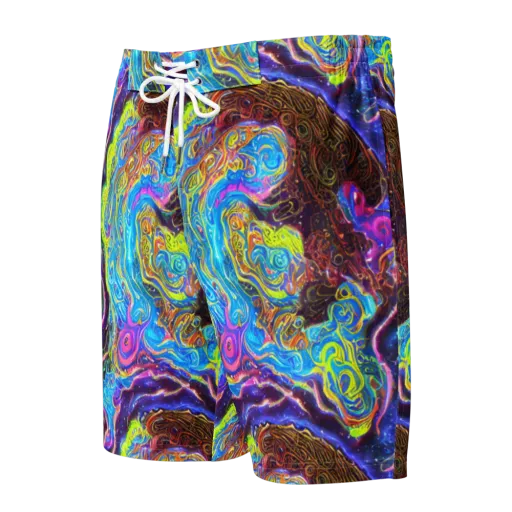 Stellar Riptide on a Men's Board Shorts