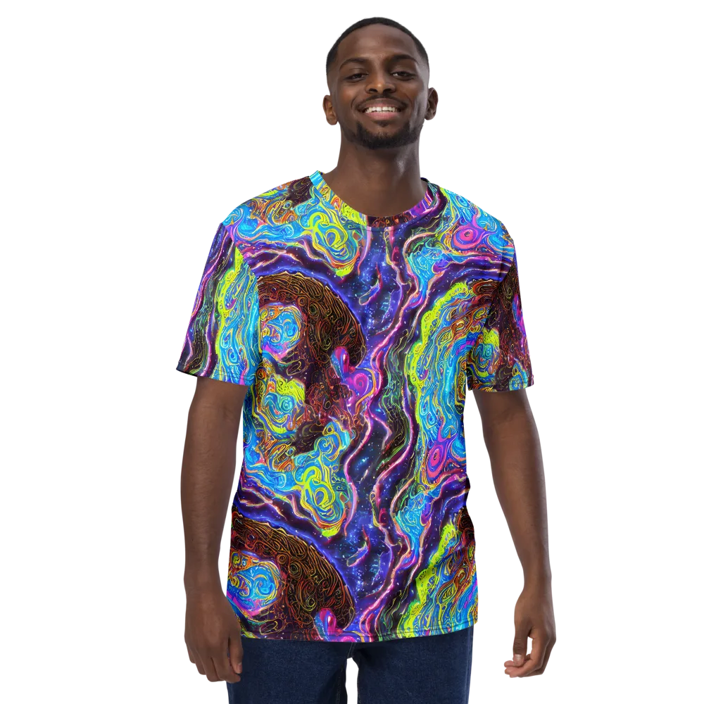 Stellar Riptide on Men's Crew Neck T-Shirt — Front