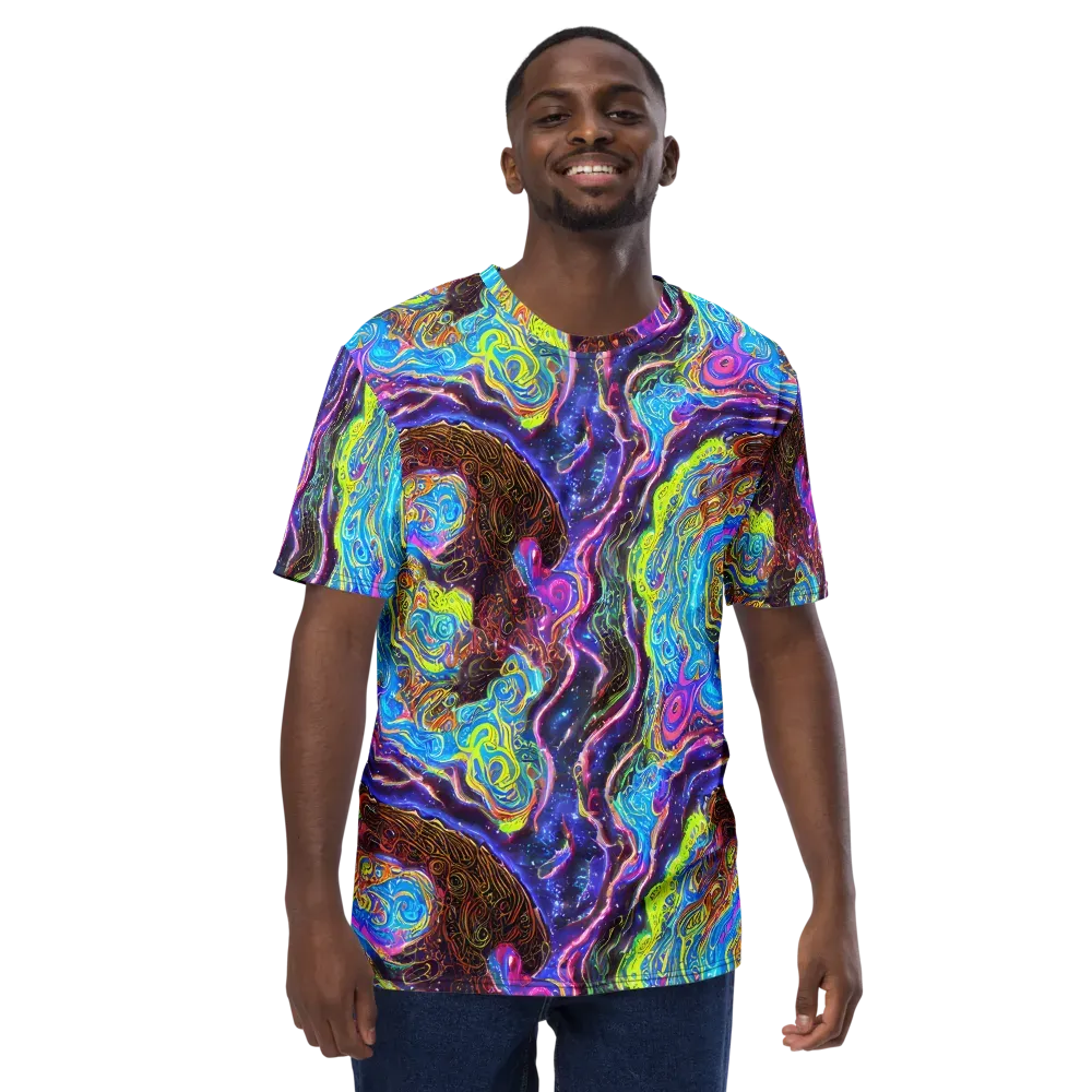 Stellar Riptide on Men's Crew Neck T-Shirt — Front