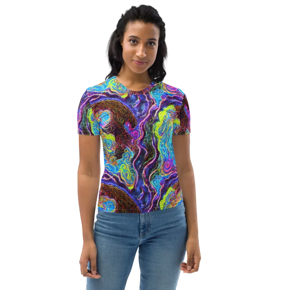 Stellar Riptide on Women's Crew Neck T-Shirt — Front