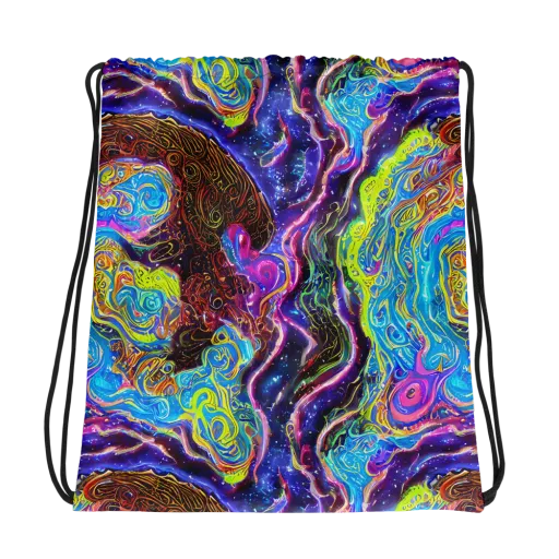 Stellar Riptide on a Drawstring Bag