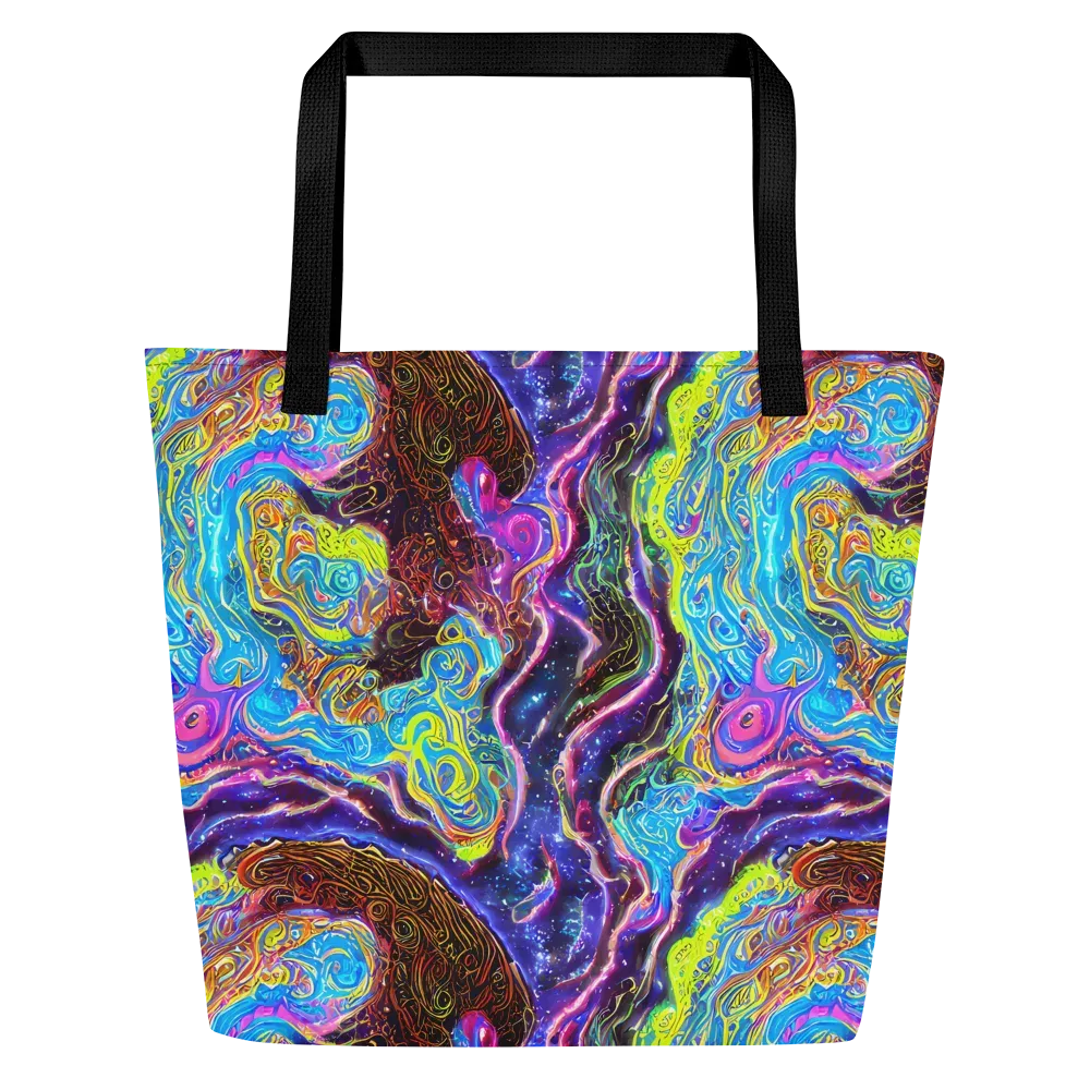 Stellar Riptide on Large Tote Bag W/ Pocket — Front