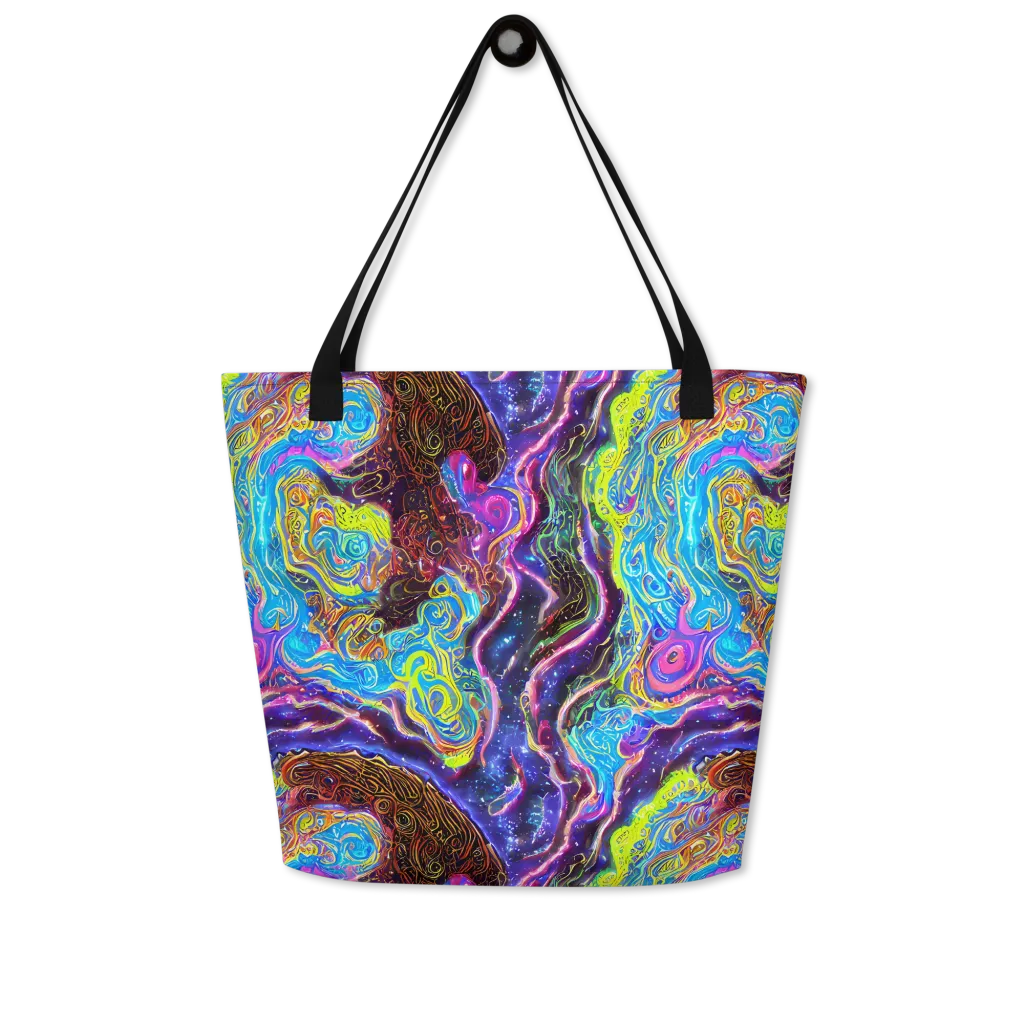 Stellar Riptide on Large Tote Bag W/ Pocket — Front