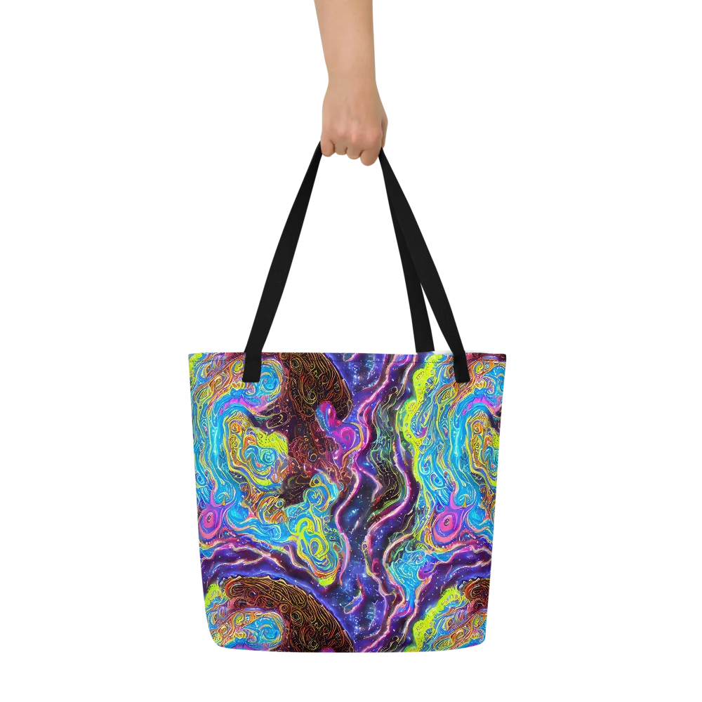 Stellar Riptide on Large Tote Bag W/ Pocket — Front