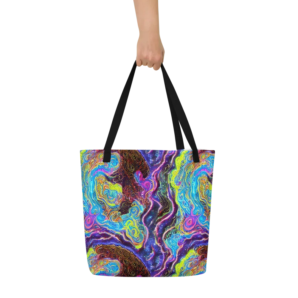 Stellar Riptide on Large Tote Bag W/ Pocket — Front