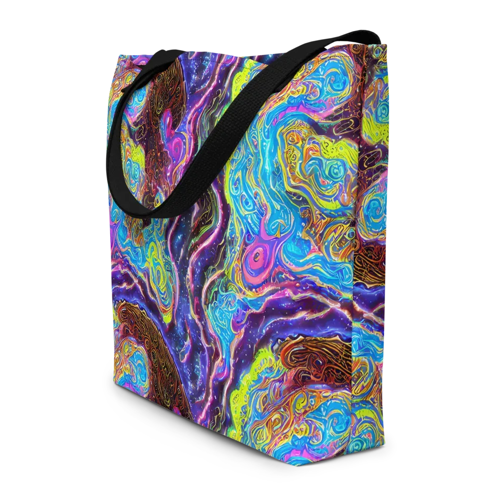 Stellar Riptide on Large Tote Bag W/ Pocket — Front