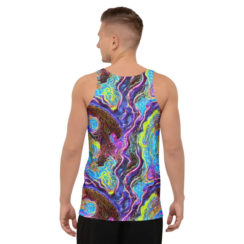 Stellar Riptide on Men's Tank Top — Back