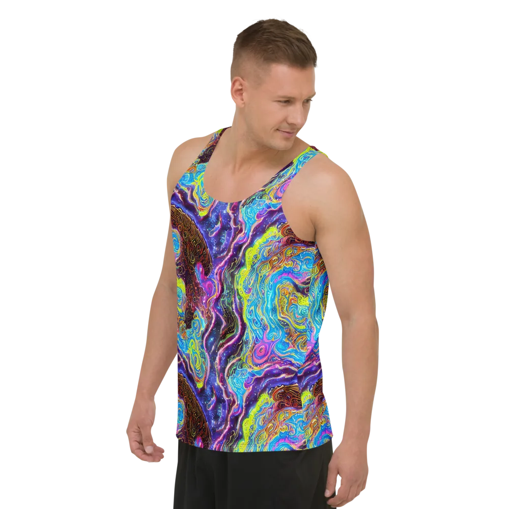 Stellar Riptide on Men's Tank Top — Left Front