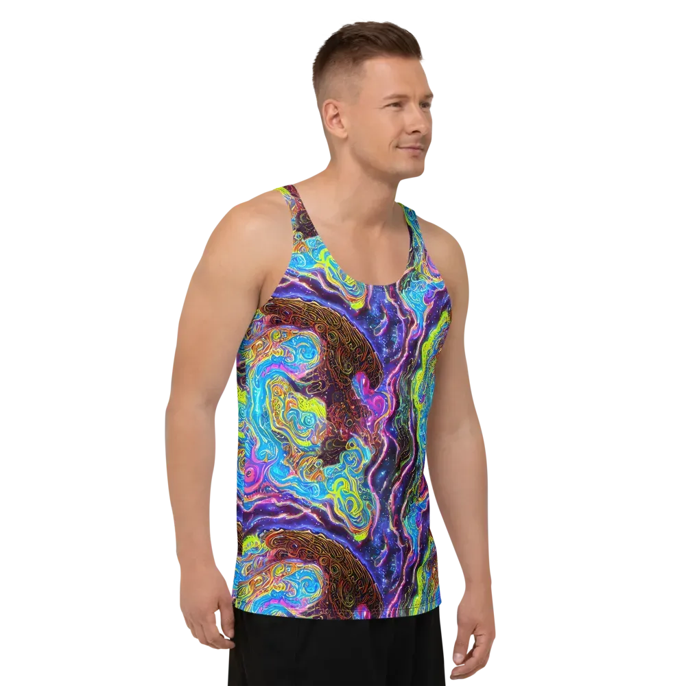 Stellar Riptide on Men's Tank Top — Right Front