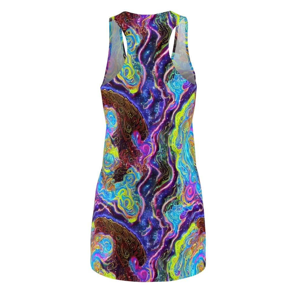 Stellar Riptide on Racerback Dress — Back