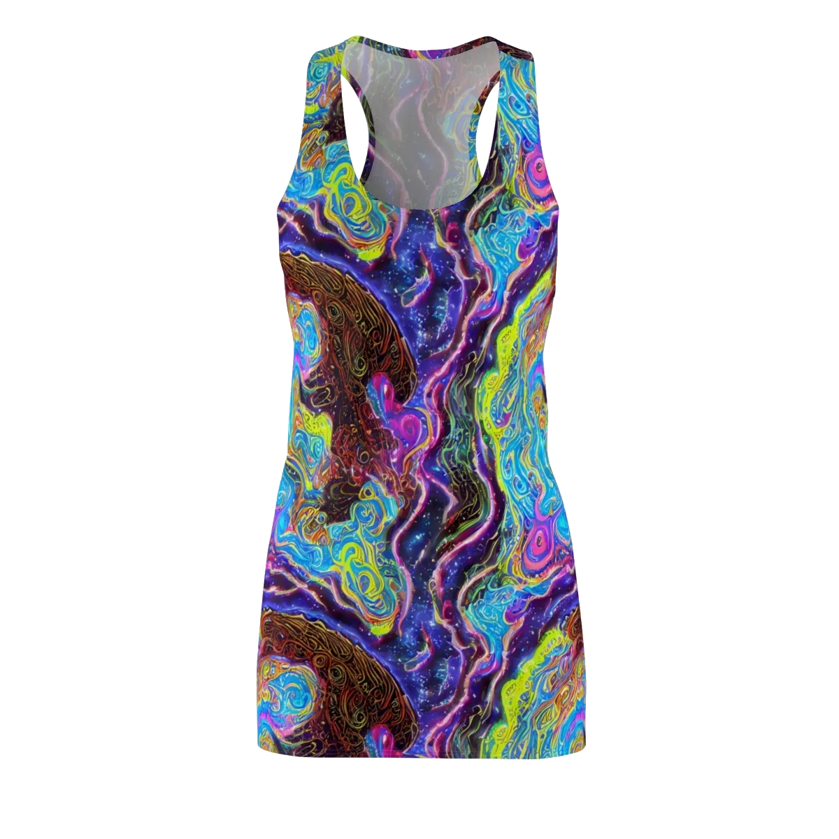 Stellar Riptide on Racerback Dress — Front