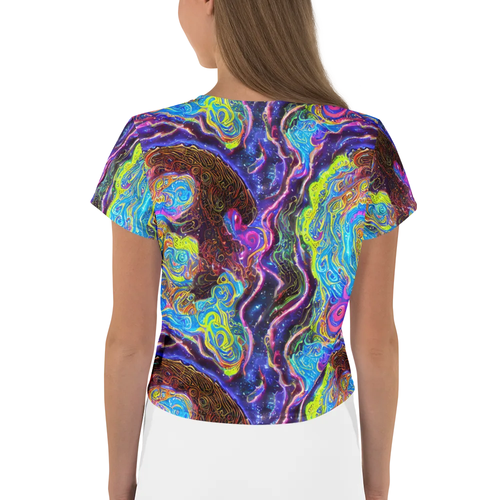 Stellar Riptide on Crop Tee — Back