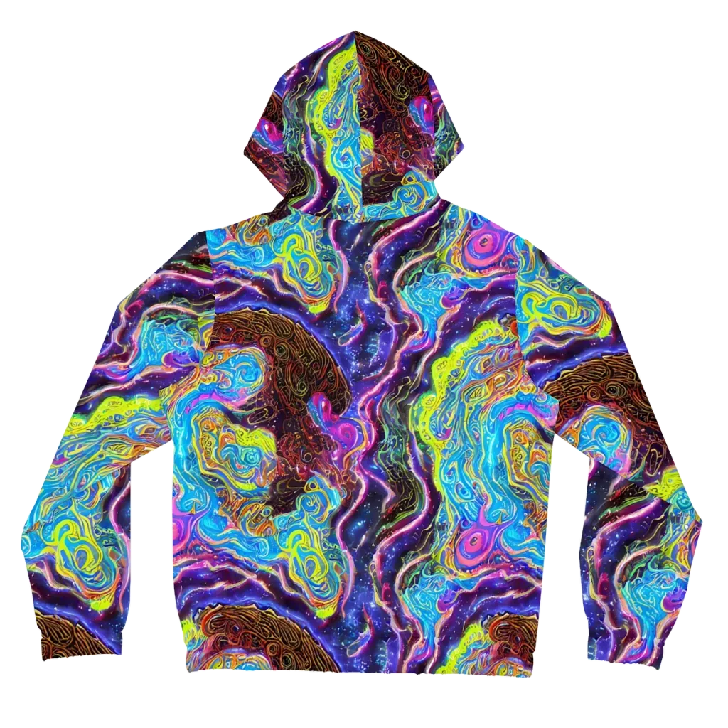 Stellar Riptide on Women's Full-Zip Hoodie — Back